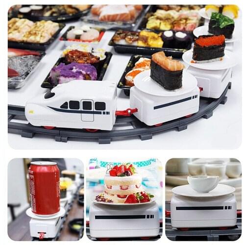 Sushi Train Rotary Sushi Toy Track Train Electric Girls and Train Rotary Sushi Simula Revolving Car Children Electric Train Toys