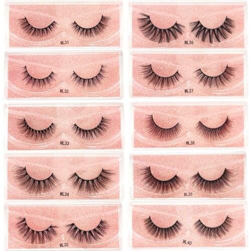 False Eyelashes Mink Faux Lashes Bulk Mink Lashes Wholesale Make Up Lash Extension Mink Eyelashes Packaging maquiagem