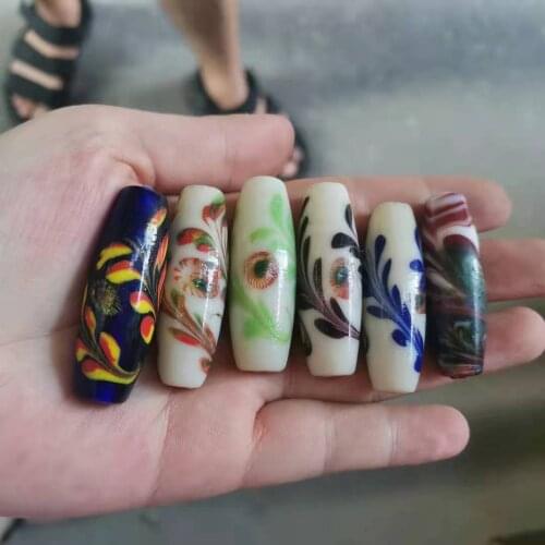 Chinas thousand-year-old pharaohs traditional glazed beads classical flower patterns gorgeous beautiful Gem crystal Accessorie