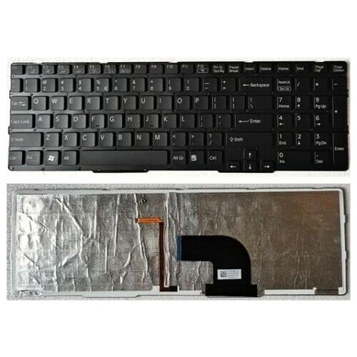 New for SONY VAIO SVE151C11M SVE151G11L SVE151J11M English US laptop Keyboard Backlit Black