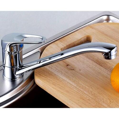Classic Style Kitchen Faucet 360 Degree Swivel Copper Sink Basin Faucet Deck Mounted Single Cold Water Tap Single Handle Crane