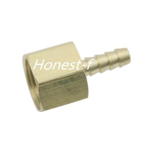 Brass BSP Fitting Coupler / Adapter 1/2" Female BSPP x 1/4"(6mm) Hose Barb Fuel Gas