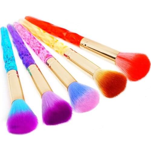 Soft Fluffy Dust Cleaning Acrylic Nail Art Brush Pen Nail Glitter Remover UV Gel Powder Removal Manicure Tools