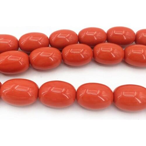 Fashion orange red resin beeswax 6*9mm 8*11mm 10*13mm 12*16mm 13*18mm barrel rice shape diy loose beads charms jewelry 15inch B2