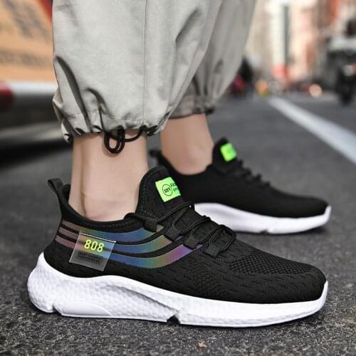 Mens Summer Sneakers Mesh Running Sport Shoes Breathable Lightweight Casual Sneakers for Men Big Size39-46 Jogging Footwear
