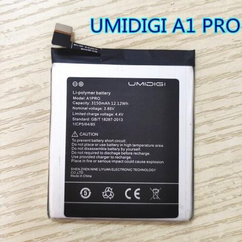 New 3150mAh battery for UMIDIGI A1 Pro 5.5inch MTK6739 3+16G mobile phone Long standby time