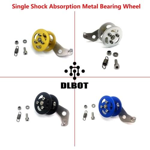 Original Shock Absorption Metal Bearing Wheel for Robot Tracked Tank Car Chassis Transmission Wheel with Suspension