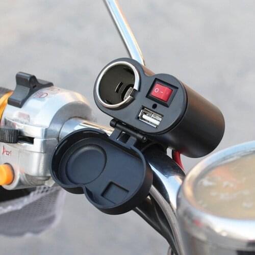 Car Cigarette Lighter Socket Waterproof Plug Power Outlet Adapter for Marine Boat Motorcycle Truck Adapter for Phones Tablets