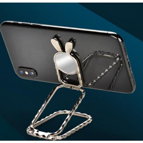 Universal Three Ring Buckle Foldable Cellphone Tablet Holder for Table