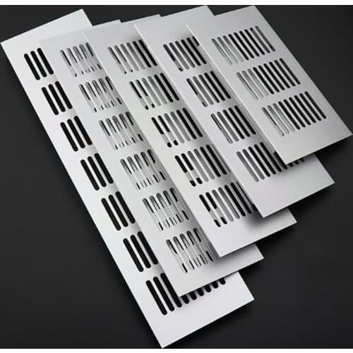 Aluminum alloy cabinet Air Vent black decoration cover Hole plug Ventilation Grille for Wardrobes Cupboar Hardware Accessories