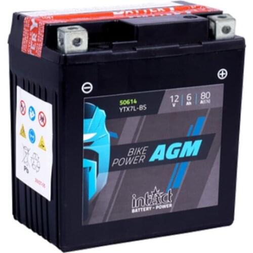 Motorcycle battery YTX7L-BS | AGM airtight YTX7L-4
