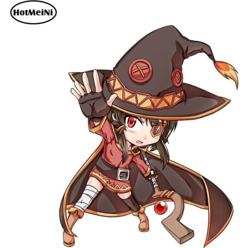 HotMeiNi 13cm x 10.5cm For Megumin Funny Car Stickers Fine Decal Fashion Waterproof Motorcycle Decals For JDM SUV RV