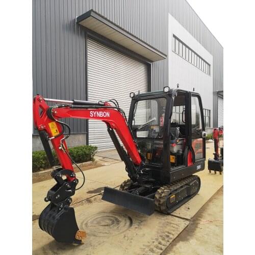 Enclosed Cabin Crawler Excavator SYNBON 2021 New 1.8Ton Mini Digger SY601.8