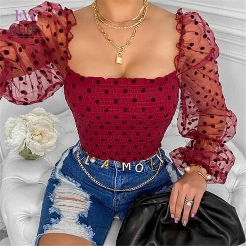 EvaQueen Off Shoulder Ruffles Sexy Bodysuit Women Fashion Dot Backless Summer Romper Women Beach Casual Jumpsuit Bodysuits