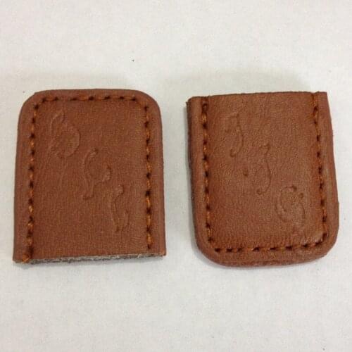 100pcs/lot Supply Pu Leather Printed Thread Rope Seal Head Leather Hanging Clock DIY Handbag Accessories