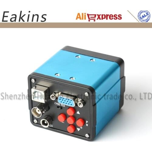 1080P FHD VGA USB BNC AV 2.0MP CMOS C-MOUNT Digital Industrial Video Microscope Camera BNC VGA USB