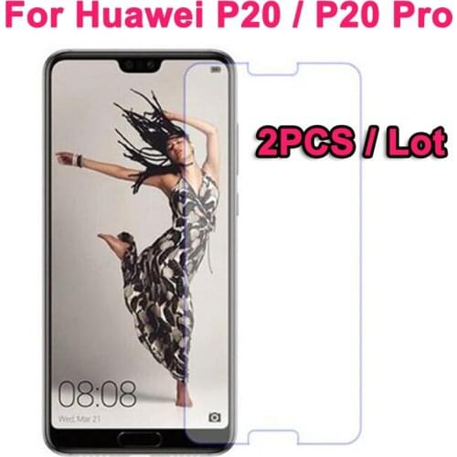 2PCS 2.5D Premium Tempered Glass For Huawei P20 Screen Protector Ultra-thin Toughened protective film Huawei P20 Pro Glass Film