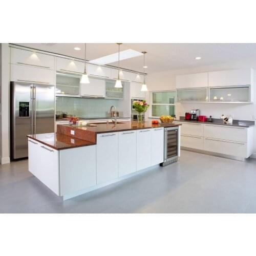 2017 lacquer kitchen cabinets suppliers China high quality plywood carcas high gloss furniture paint modular cabinet