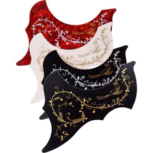 4 Pieces Plastic Guitar Scratch Plate Protector for 40/41inch Acoustic Guitar Parts