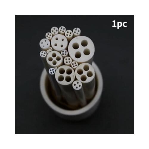 99 Ceramic tube Corundum tube Thermocouple temperature sensor Protective tube High temperature With 4 inner hole 100/200/300mm