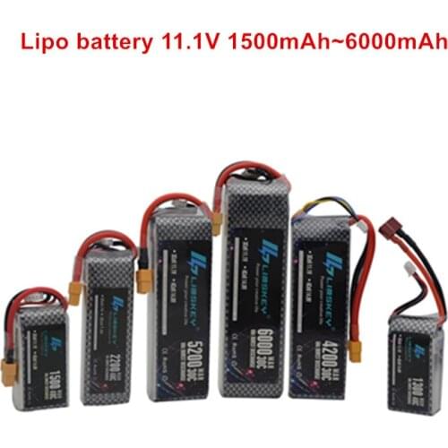 3S Lipo 1500mAh 2200mah 2800mah 3000mah 4200mah 5200mah 11.1v lipo battery For RC toy Car Airplane Helicopter Boat 3s battery