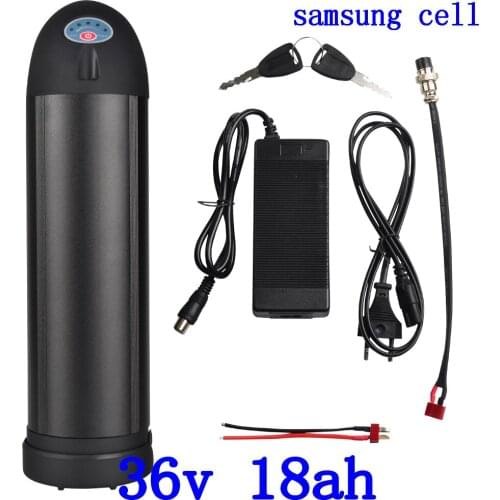 36V lithium battery 36v 18ah electric bike battery36V 9AH 12AH 15AH 18AH Ebike battery use samsung cell for 36V 500W 1000W motor