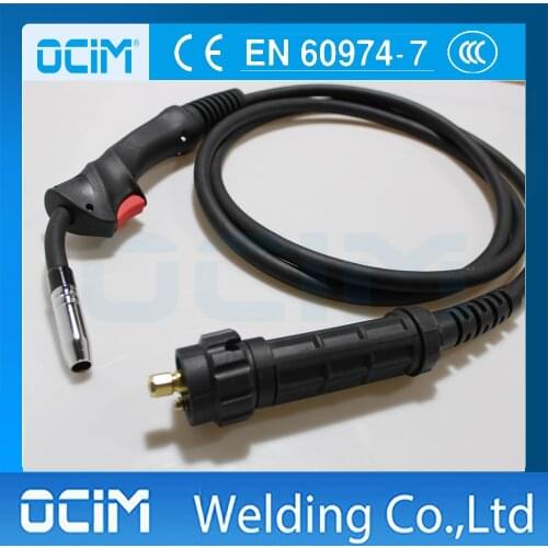 Black Handle MB 15AK torch for MIG CO2 welding 4m Length