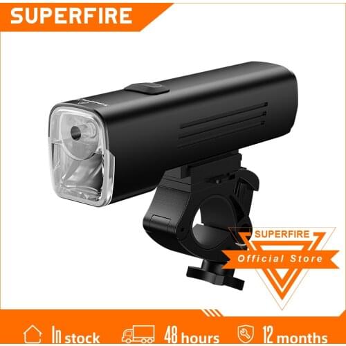 SUPERFIRE BL12 Double Lamp 10W*2 Bicycle Front Light Set USB Rechargeable 4800mAh LED Headlight Bike Lamp Cycling For Bike
