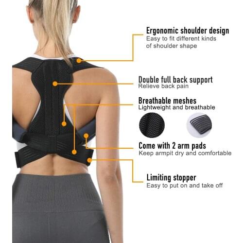 Corrector Back Straight Brace Belt Posture Corrective Therapy Corset Lumbar Support Straight Male Female Brace Belt New
