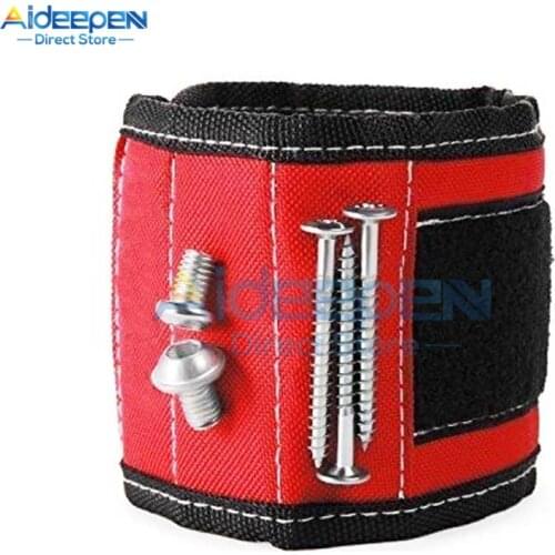Magnetic Oxford cloth Wristband Portable Tool Bag Electrician Tool Bag For Screws Nails Drill Bits For Repair Tools Storage