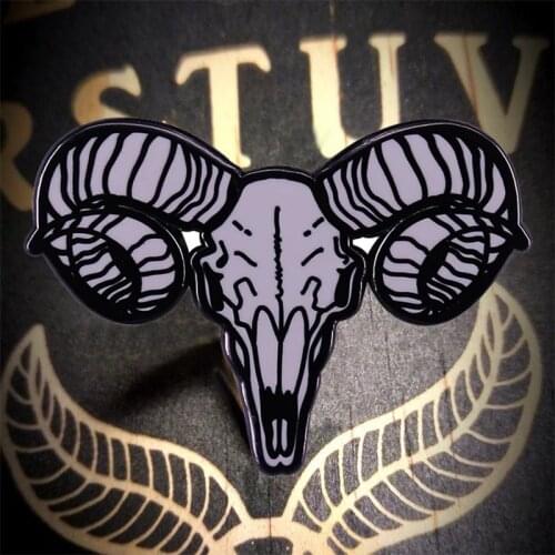 Baphomet Goat Head Skull Metal Lapel Pin Badge Show your Sigil of Satan Satanism And The Occult