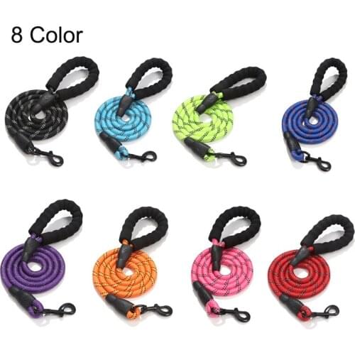 Dog Leash Nylon Reflective Lead Belt Pet Products Large Dogs Small Dog Leash Dog Harness Rope 8 Color 150cm