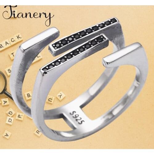 New Trendy Personality Punk Crystal Rings For Women Lady Resizable Size Rings Party Jewelry Charm Gifts 2021