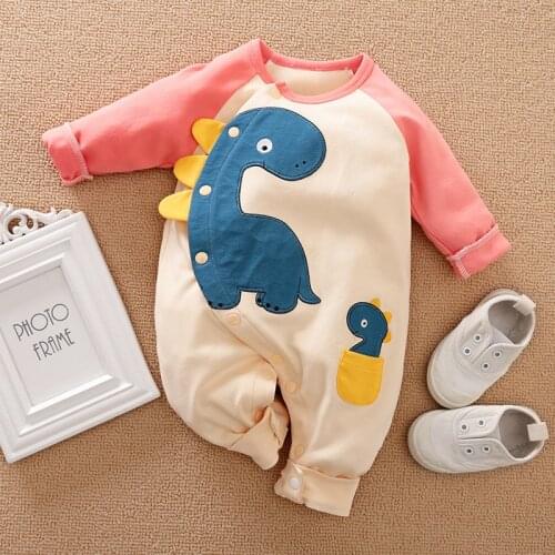 Baby Boy Girl Clothes Long Sleeve Dinosaur Costume Children Overalls Newborn Rompers Onesie Infant Jumpsuits Babygrow Thing