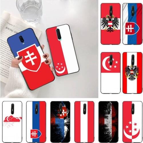 Slovak republic singapore austria flag Phone Case For Oppo A5 A9 2020 Reno2 z Renoace 3pro A73S A71 F11