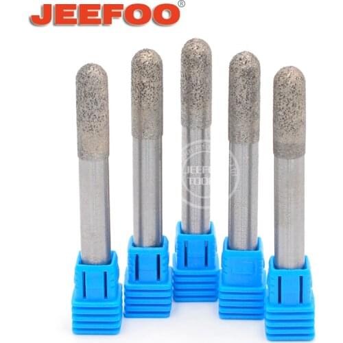 Ball Nose Endmill Sintered Diamond Engraving Tools CNC Router Tools Cutter for Stone/Granite/Marble 3D Milling Engraving
