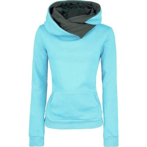 Sweatshirt Women Casual Pullover Solid Long Sleeve Female Hoodies Sportswear Tops Casual Loose Jumper