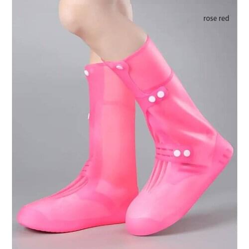 Thicken Model Shoe Cover Tube Adult Student Kids Non-Slip Shoe Cover Riding Silicone Shoe Cover Rain Boots Women