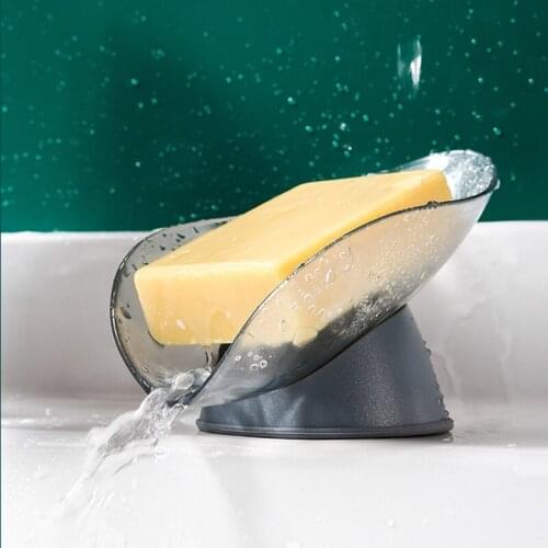 Leaf Shape Soap Box Bathroom Soap holder Dish Storage Plate Tray Bathroom Soap Holder Case Bathroom Supplies Bathroom Gadgets