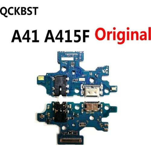 For Samsung A41 A415F Micro USB Charger Dock Connector Charging Port Microphone Flex Cable Replacement Parts