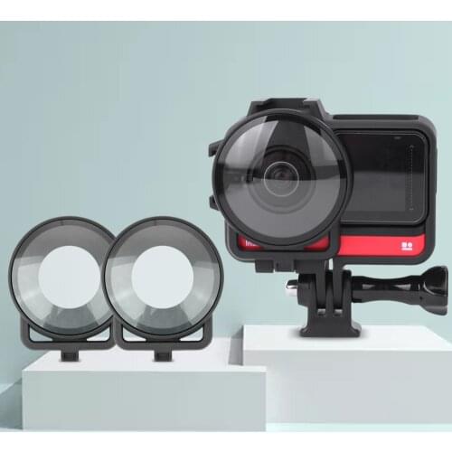 Lens Protection Cover Cap for Insta360 ONE R Dual-Lens Mod Panoramic 360 Edition Camera Double glass Lens Guards Accessories