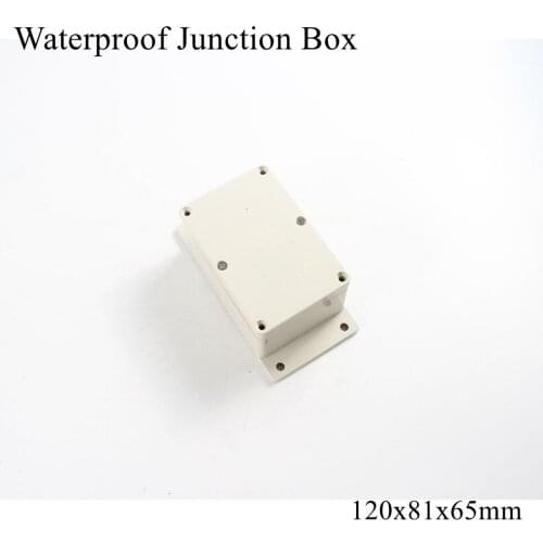 120x81x65mm Waterproof Plastic Junction Box Outdoor Enclosure Box Electronic Housing Instrument Case ABS IP65 Wire 120*81*65mm
