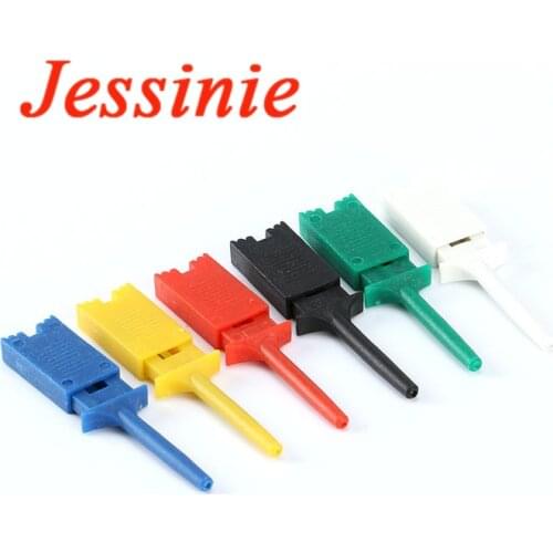 2pcs Test Hooks Clips for Logic Analyzers Logic Test Clip Flattening Flat Hook Probe Connection Mini Grabber Testing SMD IC