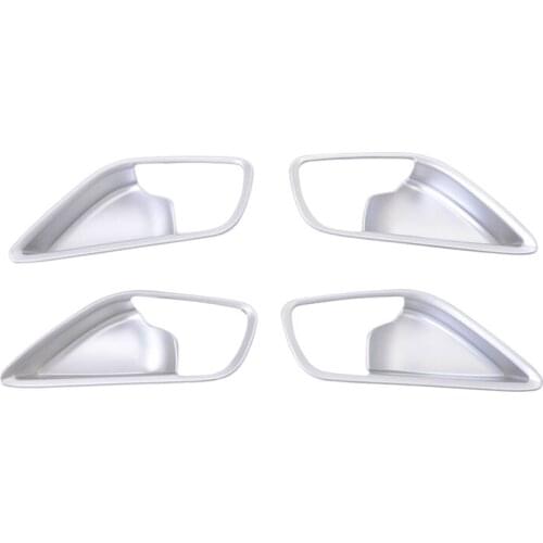 4Pcs Car Inner Door Handle Bowl Cover Inner Handle Decorative Sequins Interior Accessories for Mazda 6 2017 2018