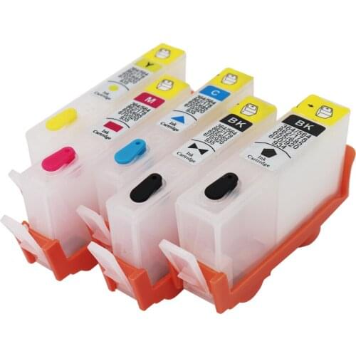 5pcs 178 Refillable Ink Cartridge for HP 178 XL Cartridge For HP Pro B8550 B8553 C5370 C5373 C5380 C5383 5510 5515 6510 Printer
