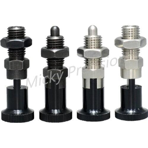 Free shipping Indexing Plungers spring plungers Aluminum knob Spring Lock Pin Coarse Fine Thread MT309/MT310