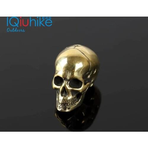 Paracord Beads Metal Charms Skull For Paracord Bracelet Accessories Survival,DIY Pendant Buckle for Paracord Knife Lanyards