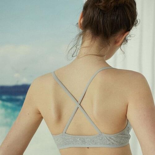 Wireless Women Bra Cotton Tube Top Sexy Thin Brassiere Beauty Back Criss-Cross Black White Gray Seamless Underwear For Girls