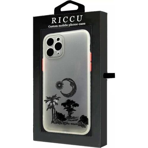 Ink color landscape bird Phone Case Colorful Bumper Shockproof Trasparent For iPhone 12 11 Pro Max Mini XR X XS 8 7 Plus Cover