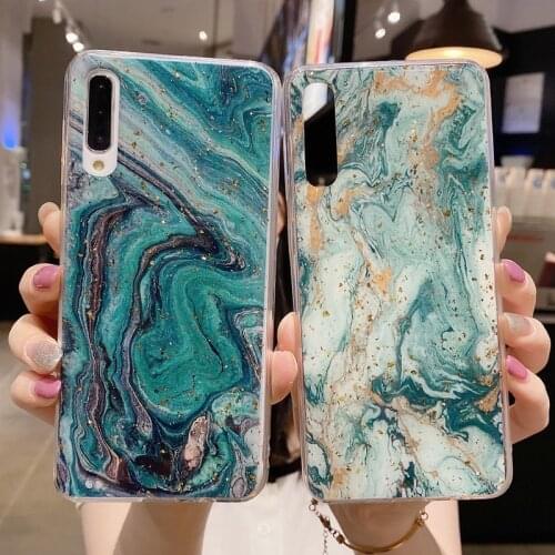 Luxury Marble Phone Case For Samsung Note 10 20 S10 S20 FE Plus Ultra A20 30 40 50S A51 A71 Shockproof Soft Silicone Cases Cover